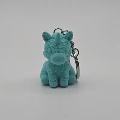 Móc khóa kỳ lân 3D siêu cute - Mẫu in ấn dễ thương cho mọi người