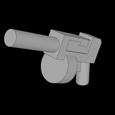 Súng máy (Minigun) tương thích LEGO - Phụ kiện in 3D cực ngầu