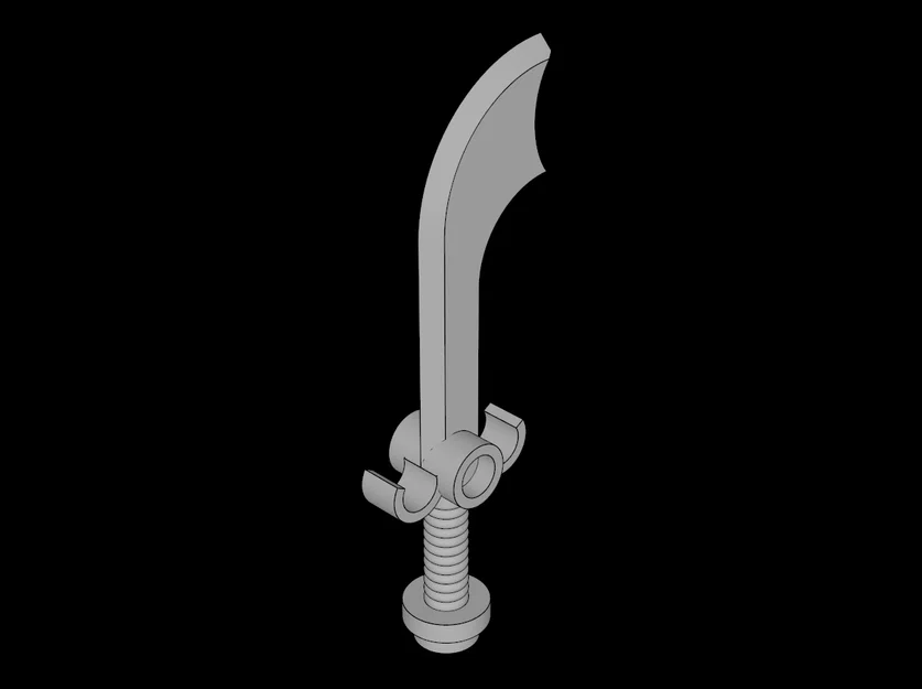 Mô hình Kiếm Scimitar tương thích LEGO tự in 3D độc đáo - Image 1