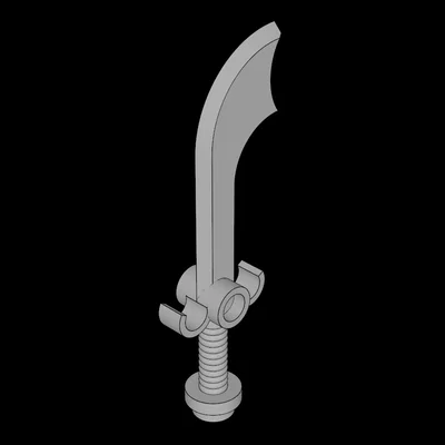 Mô hình Kiếm Scimitar tương thích LEGO tự in 3D độc đáo