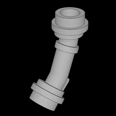 Cán kiếm ánh sáng 3D cong cho nhân vật Lego minifig