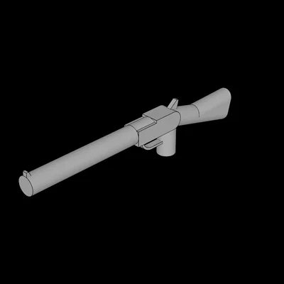 Mô hình súng trường Rifle Mini tương thích Lego (30141.dat) in 3D