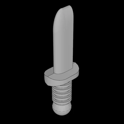 Mô hình dao nhựa tương thích Lego (Minifig Knife) tự in 3D