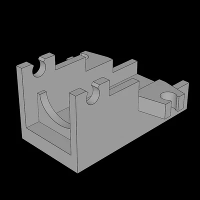 Đế Pháo Lego Tương Thích (2527.dat) - Mẫu In 3D Chi Tiết 2x4