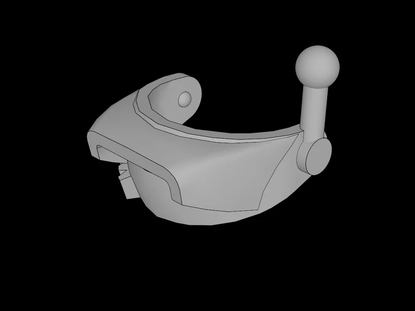 Kính bảo vệ mũ Minifig có ăng-ten tương thích Lego (6119.dat) - Image 1