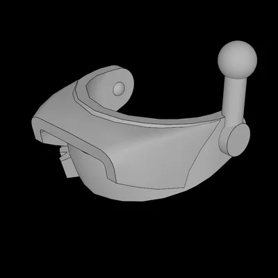 Kính bảo vệ mũ Minifig có ăng-ten tương thích Lego (6119.dat)