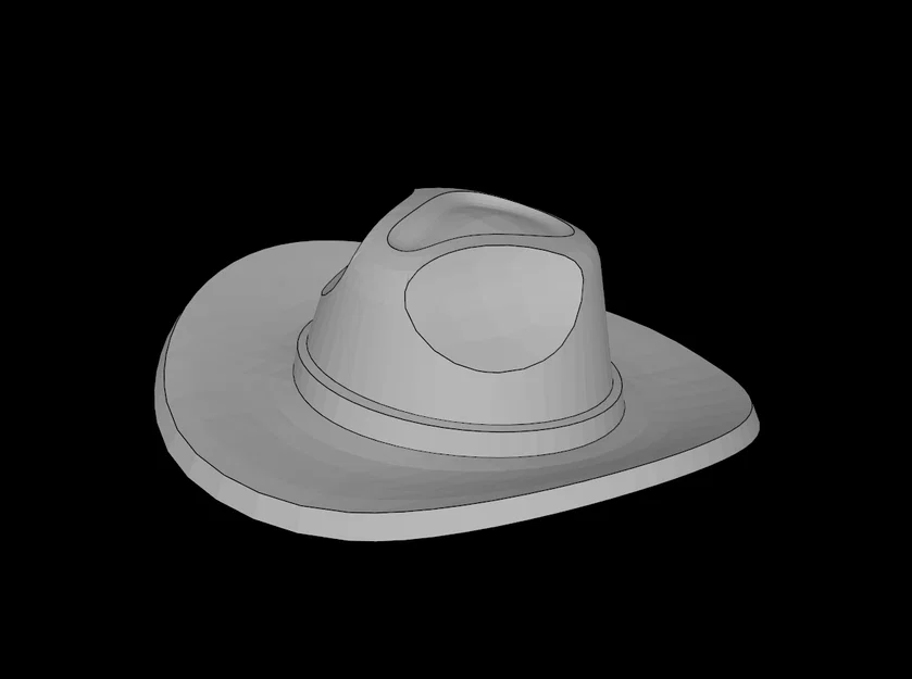 Mũ Fedora Vành Rộng Tương Thích Minifigure LEGO In 3D - Image 1