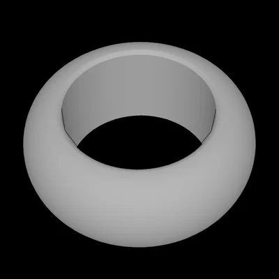 Nhẫn Minifig 1x1 thiết kế tương thích với Lego để in 3D