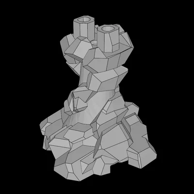 Mô hình chân đế minifig giả đá phong cách ma thuật tương thích Lego