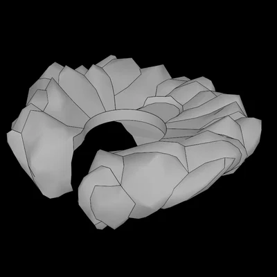 Phụ kiện cổ áo lông tương thích với LEGO Minifig (3D Model)