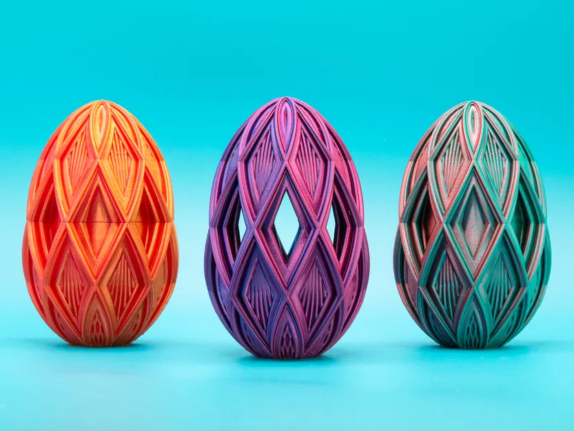 Diamond Lattice Easter Egg 2025 - Trứng Phục Sinh Họa Tiết Kim Cương - Image 1