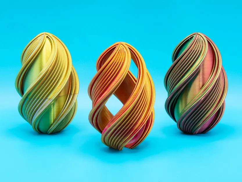 Spiral Ribbon Easter Egg 2025 (Trứng Phục Sinh Dạng Ruy Băng Xoắn) - Image 1