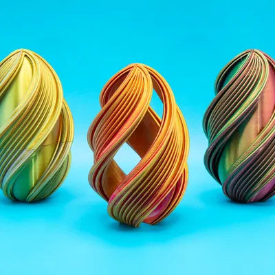 Spiral Ribbon Easter Egg 2025 (Trứng Phục Sinh Dạng Ruy Băng Xoắn)