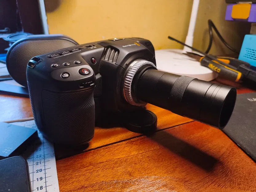 Ngàm chuyển đổi ống kính C-Mount cho máy ảnh MFT (In 3D) - Image 1