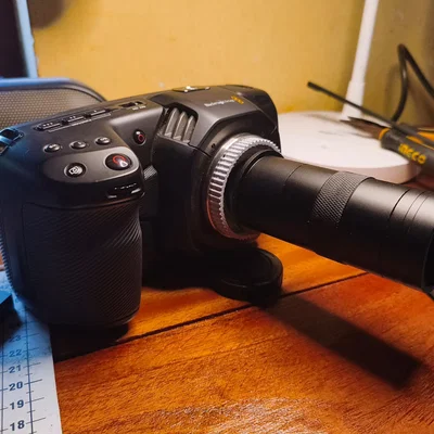 Ngàm chuyển đổi ống kính C-Mount cho máy ảnh MFT (In 3D)