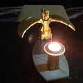 Chân đế nến Goa'uld với tượng thần Horus - Mô hình trang trí 3D độc đáo - Thumbnail 3