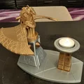 Chân đế nến Goa'uld với tượng thần Horus - Mô hình trang trí 3D độc đáo - Thumbnail 6
