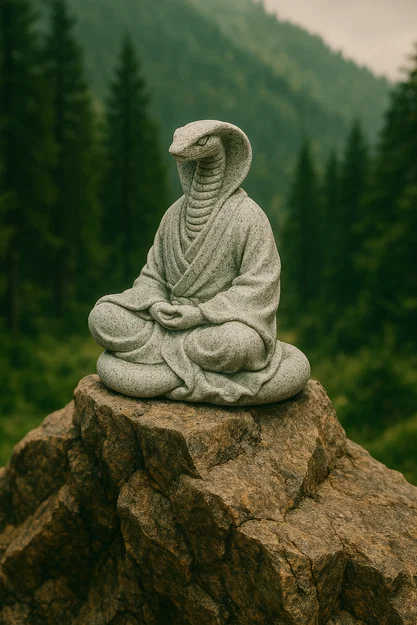 Mô hình 3D rắn thiền định (Meditating Snake) trang trí độc đáo - Image 1