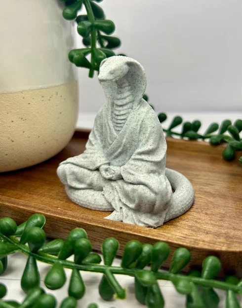 Mô hình 3D rắn thiền định (Meditating Snake) trang trí độc đáo - Image 2