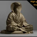 Mô hình 3D rắn thiền định (Meditating Snake) trang trí độc đáo - Thumbnail 3