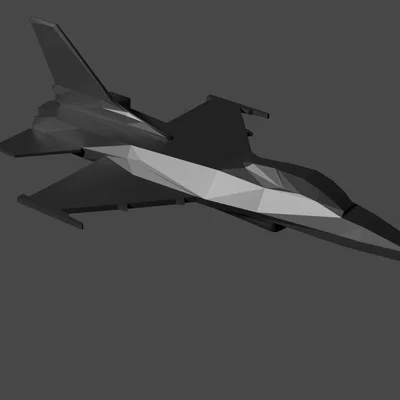 Mô hình máy bay chiến đấu F16 Low Poly độc đáo cho in 3D
