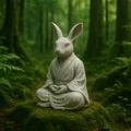 Mô hình thỏ ngồi thiền Bunny-bunny Meditating in 3D cực dễ - Thumbnail 1