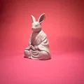 Mô hình thỏ ngồi thiền Bunny-bunny Meditating in 3D cực dễ - Thumbnail 2