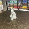 Mô hình thỏ ngồi thiền Bunny-bunny Meditating in 3D cực dễ - Thumbnail 3