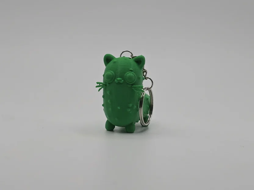 Móc khóa Mèo Dưa Chuột (Pickle Cat Keychain) - Image 1