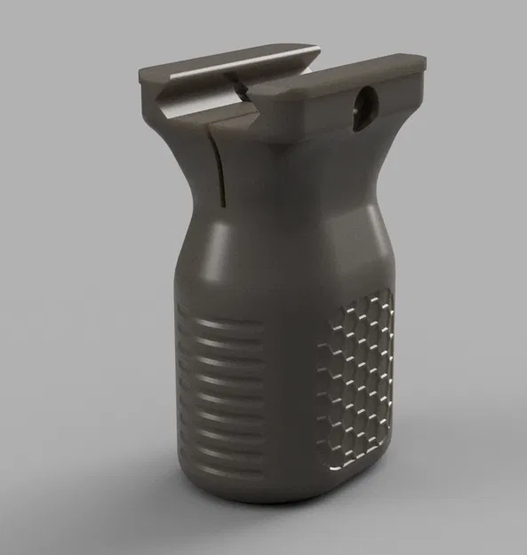 Tay cầm dọc Airsoft họa tiết lục giác - Image 1