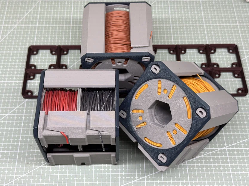 Kệ Đỡ Cuộn Dây Cáp Tương Thích Gridfinity - Image 3