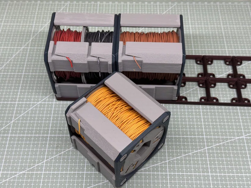 Kệ Đỡ Cuộn Dây Cáp Tương Thích Gridfinity - Image 5