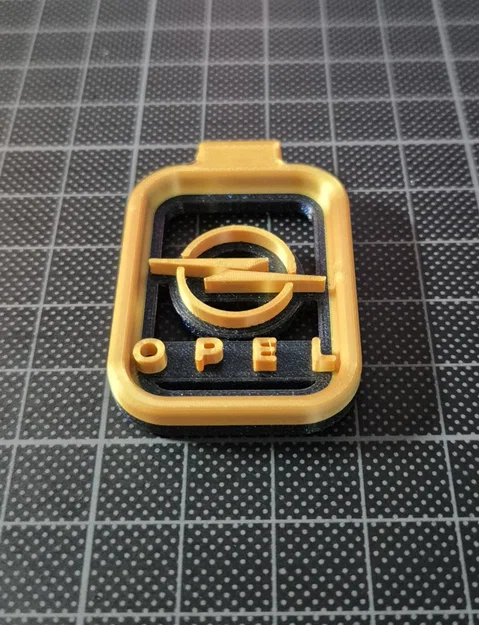 Móc khóa logo Opel thiết kế rỗng in 3D độc đáo - Image 1