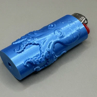 Ốp bật lửa BIC hình chú bạch tuộc dễ thương