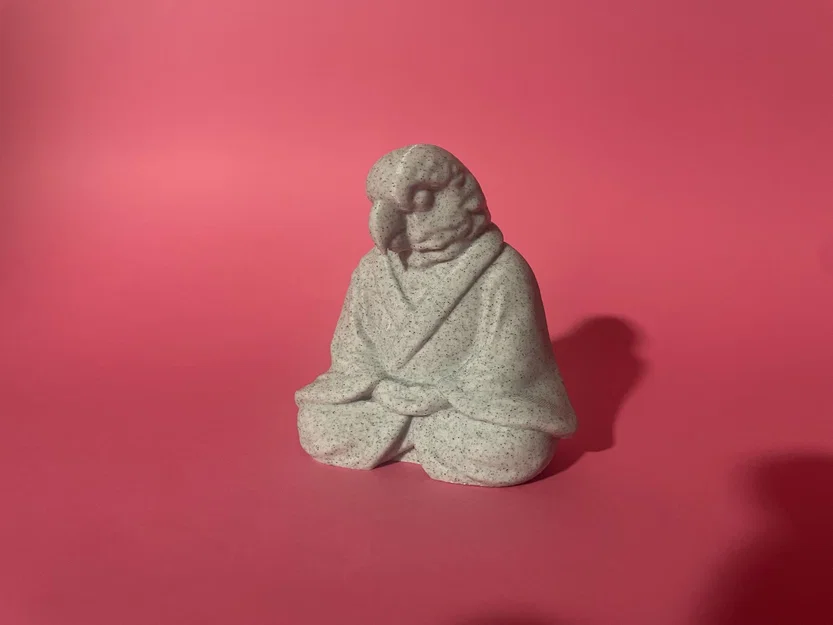 Mẫu in 3D chú chim thiền định xinh xắn - Bird-bird Meditating - Image 2