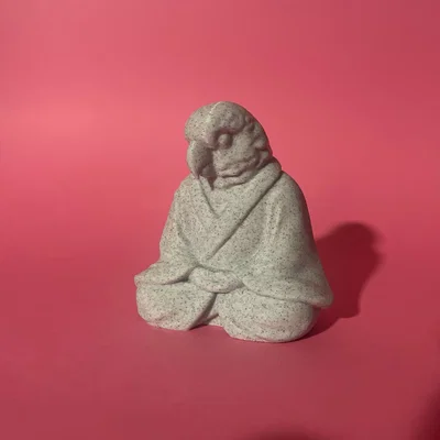 Mẫu in 3D chú chim thiền định xinh xắn - Bird-bird Meditating
