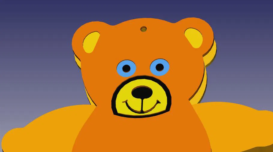 Mô hình chú gấu Hampelmann - Cập nhật 27.03.2025 (Kèm decal lông) - Image 2