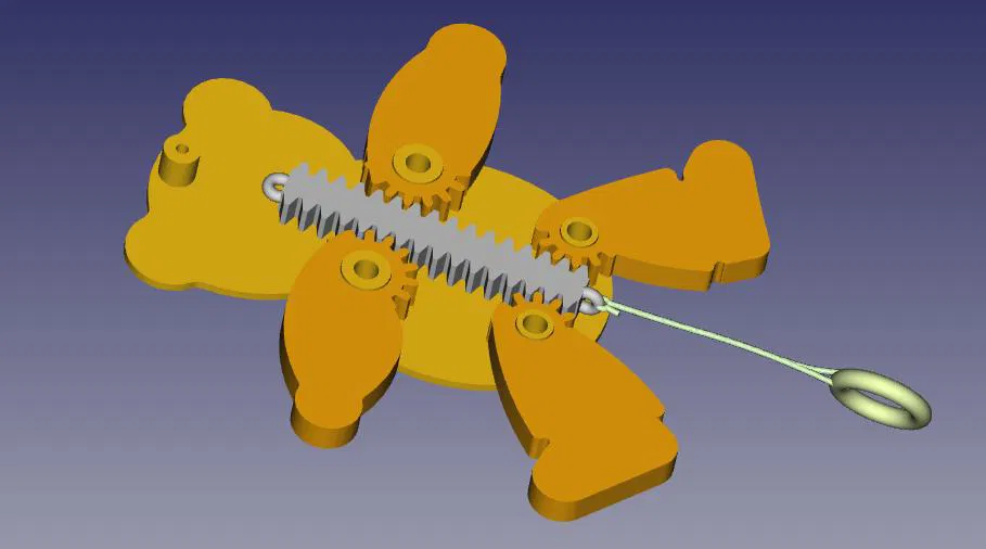 Mô hình chú gấu Hampelmann - Cập nhật 27.03.2025 (Kèm decal lông) - Image 7