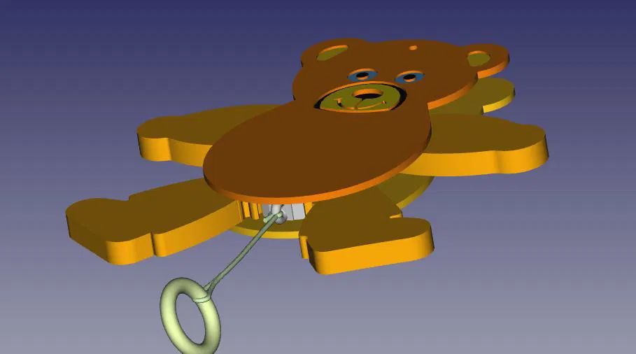 Mô hình chú gấu Hampelmann - Cập nhật 27.03.2025 (Kèm decal lông) - Image 8