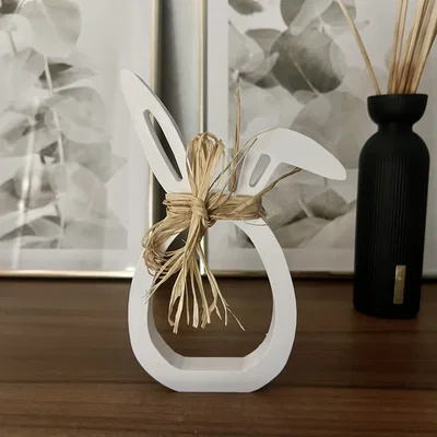 Mô hình thỏ Easter Bunny 3D trang trí nhà cửa cực xinh