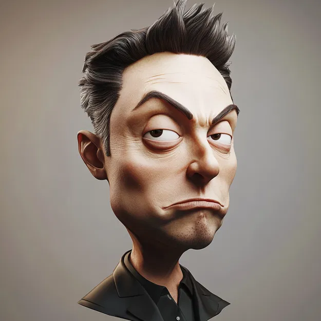 Mô hình 3D Elon Musk - Image 1