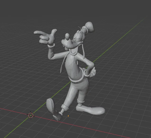Mô hình 3D nhân vật hoạt hình Goofy độc đáo cho người hâm mộ - Image 2
