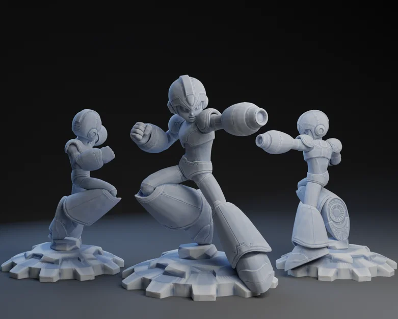 Mô hình Mega Man chiến đấu cực chất cho dân chơi 3D printing - Image 1
