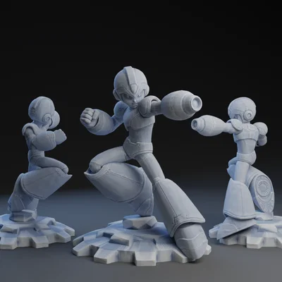 Mô hình Mega Man chiến đấu cực chất cho dân chơi 3D printing
