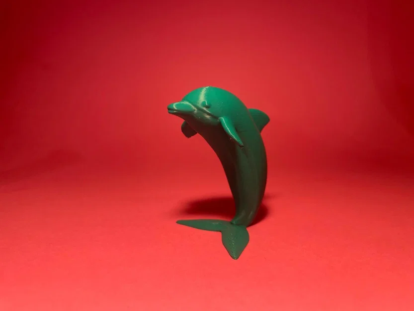 Mô hình chú cá heo đứng (Standing Dolphin) in 3D trang trí độc đáo - Image 2