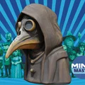 Mô hình tượng bác sĩ dịch hạch (Plague Doctor Bust) 3D độc đáo - Thumbnail 1