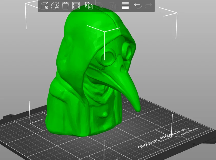 Mô hình tượng bác sĩ dịch hạch (Plague Doctor Bust) 3D độc đáo - Image 2