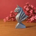 Tác phẩm điêu khắc Mèo nghệ thuật phong cách Low-poly in 3D - Thumbnail 1