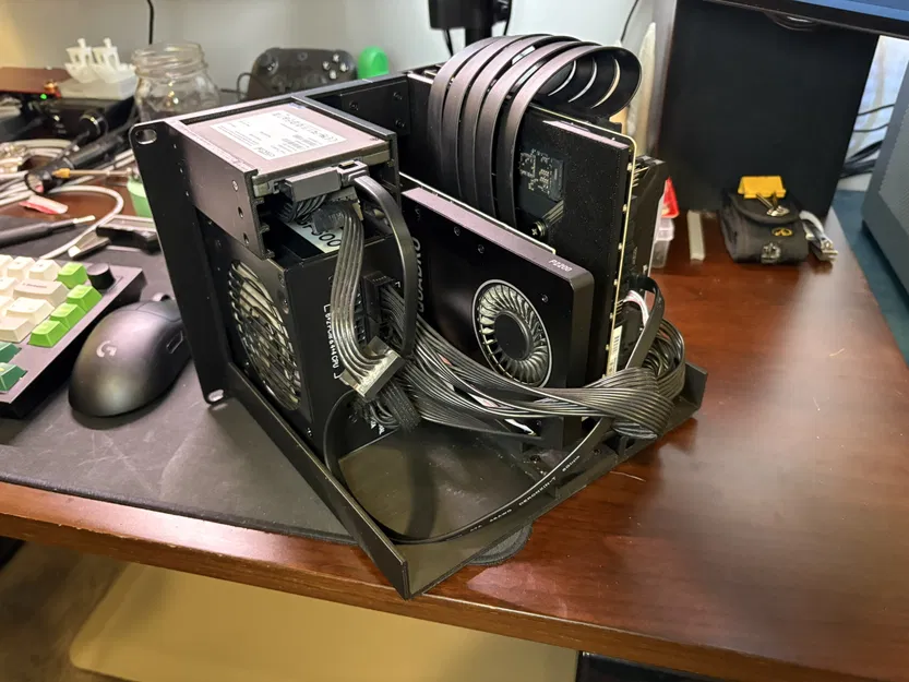 Vỏ Case Mini ITX Unified 10" Rack (4U - Thiết kế Sandwich có hỗ trợ GPU) - Image 4