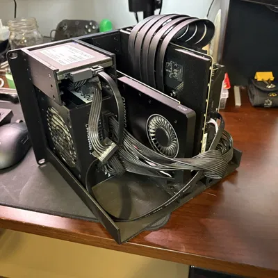 Vỏ Case Mini ITX Unified 10" Rack (4U - Thiết kế Sandwich có hỗ trợ GPU)